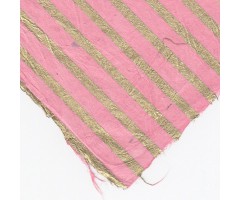 Nepaali paber MUSTRIGA 50x75cm - triibud, roosa-kuld